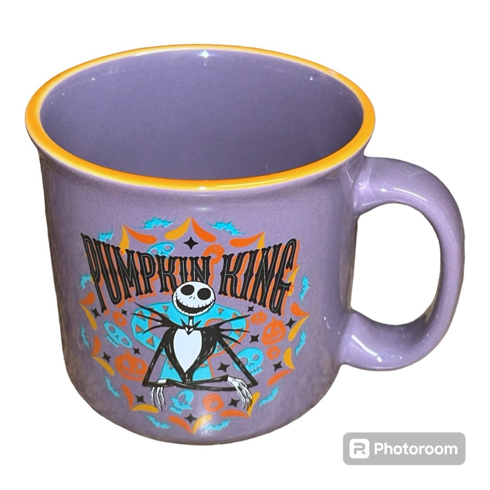 Disney Nightmare Before Christmas Jack Skellington Halloween Ceramic Mug EUC